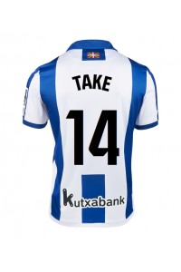 Real Sociedad Takefusa Kubo #14 Voetbaltruitje Thuis tenue 2024-25 Korte Mouw